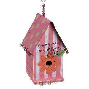   Care & Wonder Small Pinkie Feather Palace Birdhouse: Patio, Lawn