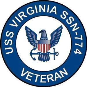  US Navy USS Virginia SSN 774 Ship Veteran Decal Sticker 3 