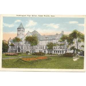   Postcard Washington High School Cedar Rapids Iowa 