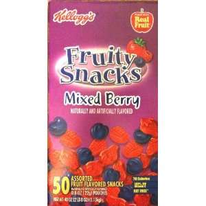 Kelloggs Fruity Snacks Mixed Berry 50 0.8oz Pouches  