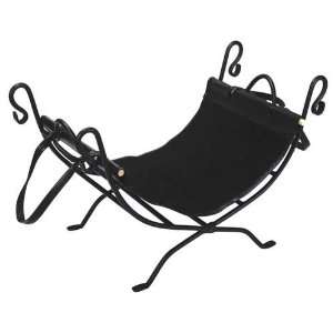   Black Wrought Iron With Suede & Leather Trim Carrier