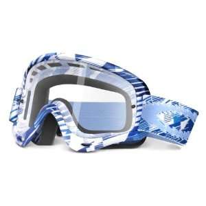   Graphic Frame MX Goggles,Navy Digi Slash Frame/Clear Lens,one size
