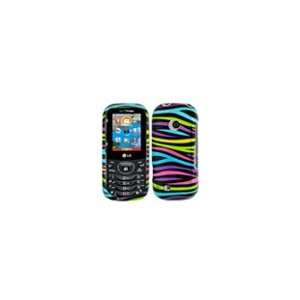  Lg Cosmos 2 VN251 Rainbow Zebra Cell Phone Snap on Cover 