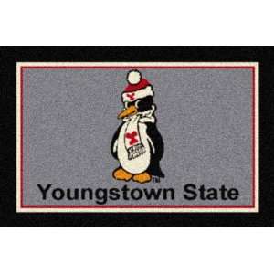  NCAA Team Spirit Rug   Youngstown State Penguins: Sports 