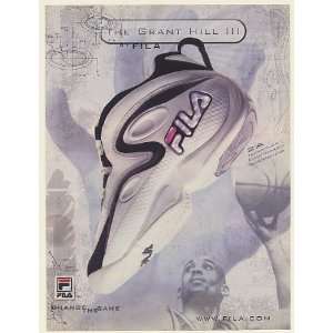  1996 Fila Grant Hill III Shoe Change the Game Basketball 