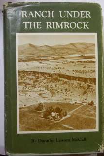RANCH UNDER THE RIMROCK CATTLE OREGON MCCALL BOOK  