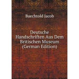   Aus Dem Britischen Museum (German Edition) Baechtold Jacob Books