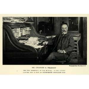  1906 Print Mutual Insurance Wall Street Lawyer Portrait Charles 
