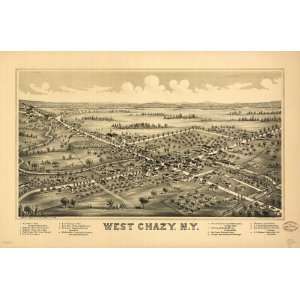  Historic Panoramic Map West Chazy, N.Y. / drawn & pub. by 