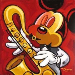  Mouse Jazz Disney Fine Art Giclee By Tim Rogerson