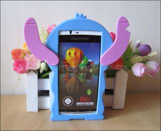   3D Stitch Lovely Silicone Cover Case for SONY ERICSSON XPERIA ARC X12
