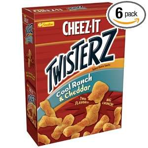 Cheez It Twisterz Cool Ranch & Cheddar, 10 Ounce Boxes (Pack of 6 