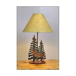    Avalanche Ranch   Elk and Trees Table Lamp II: Home Improvement