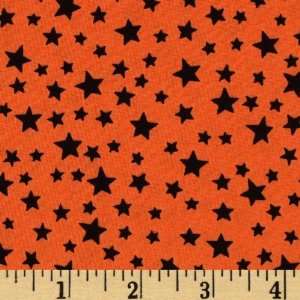   Boo Bears Stars Black/Orange Fabric By The Yard Arts, Crafts & Sewing