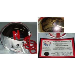 Mike Rozier Signed Chrome Mini Helmet Inscribed: Sports 