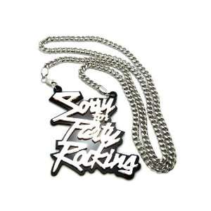  Large LMFAO Sorry For Party Rocking Silver Pendant and 36 
