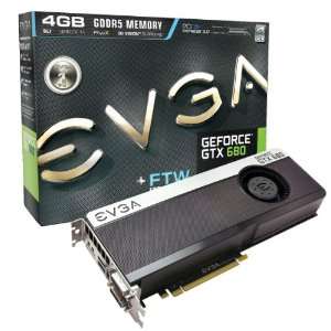  EVGA GeForce GTX 680 FTW 4096MB GDDR5, DVI, DVI D, HDMI 