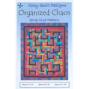 Cozy Quilt Organized Chaos Jelly Roll Quilt Pattern 
