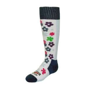  Hot Chillys Kid Flower Power Sock L (Fits Shoe Size 4 7 