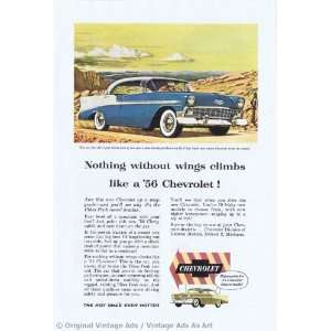1955 Chevrolet Bel Air Sport Sedan Blue / White Pikes Peak Vintage 