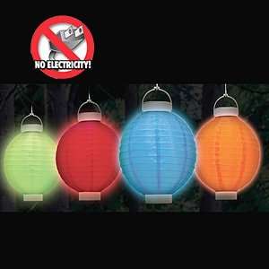  Outdoor Solar Hanging Lanterns (Set of 4): Patio, Lawn 