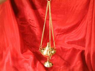 Brass Free Standing Embossed Cone/Incense Burner 35040  