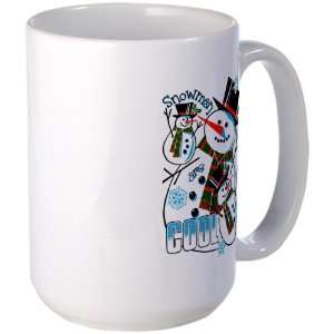 Large Mug Coffee Drink Cup Christmas Holiday Snowmen Are 