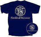 smith wesson logo t shirt navy small 2 xl avail