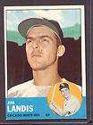 1963 Topps 485 Jim Landis Chicago White Sox  