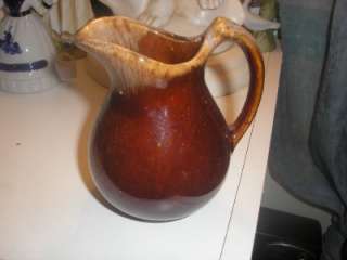 MCCOY BROWN DRIP FINE CHINA   SMALL PITCHER 4 1/4  