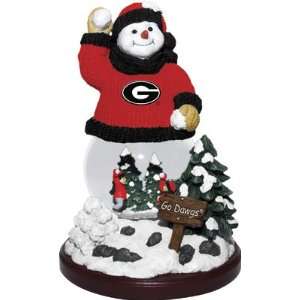  Georgia Bulldogs Snowman Snowfight