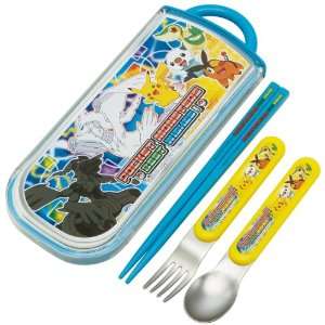 Pocket Monsters Best Wishes  Utensil SET (Fork, Spoon, Chopsticks 