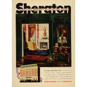  1955 Ad Sheraton Astor Hotel NY Presidential Suite 