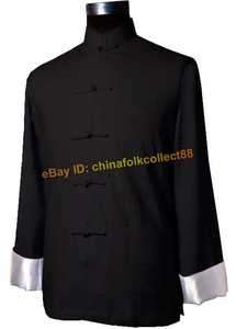 Chinese Mens Kung Fu Suits Jacket Coat Outerwear  