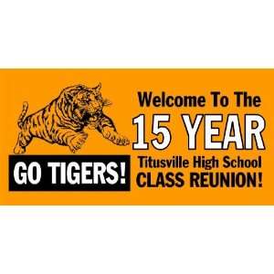  3x6 Vinyl Banner   Tigers School Reunion 