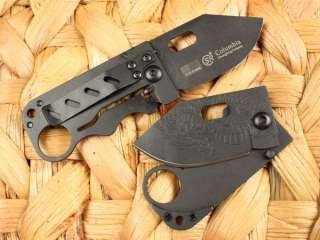 GIANT ROBOT Folding Pocket Knife w/ Dragon Carved Grip  