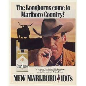   Come to Marlboro Country Man Smoking Print Ad (50924)