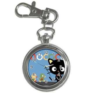 Chococat CUTE 2 Key Chain Watch Pocket Round Gift  