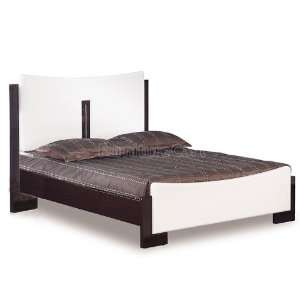   Sila White/ Wenge Platform Bed (King) SILA KB