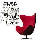 HAVE HOPE INSPIRATIONAL WALL ART QUOTE STICKER, DECALS,