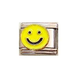  Clearly Charming Smile Face Italian Charm Bracelet Link Jewelry