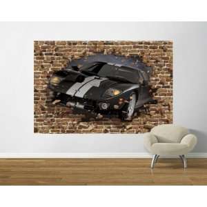  Black Ford GT Through the Wall Pre Pasted Mural