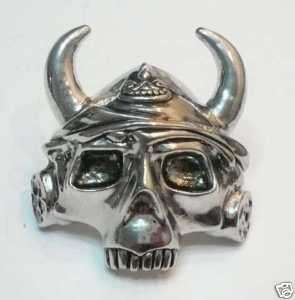 Scout Skeleton Viking Helmet Neckerchief Metal Woggle  