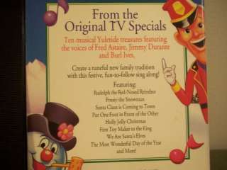 THE RUDOLPH FROSTY & FRIENDS Sing Along Holiday VHS  