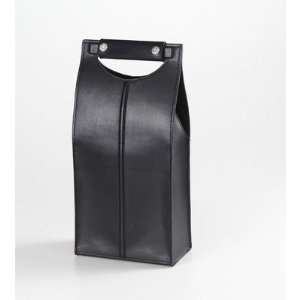  Clava Leather 889BLK Two Bottle Carrier in Black Baby