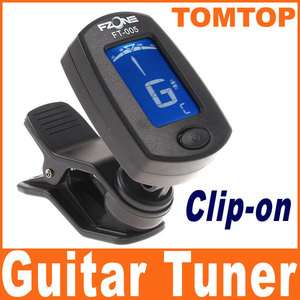 Clip on LCD Guitar Tuner Electronic Digital Chromatic Bass Violin 