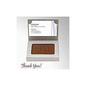     Silver Chocolate Business Card Gift Box Thank You 
