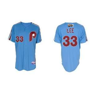  Philadelphia Phillies #33 Cliff Lee Sky Blue 2011 MLB 
