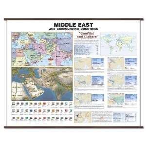  Universal Map 762528001 Middle East Primary Classroom Wall Map 