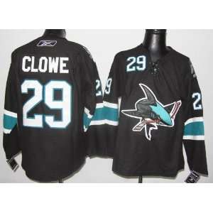  Ryane Clowe Jersey San Jose Sharks #29 Black Jersey Hockey 